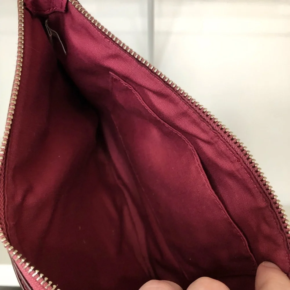 Coach Pink Crossgrain Leather East West Crossbody Bag